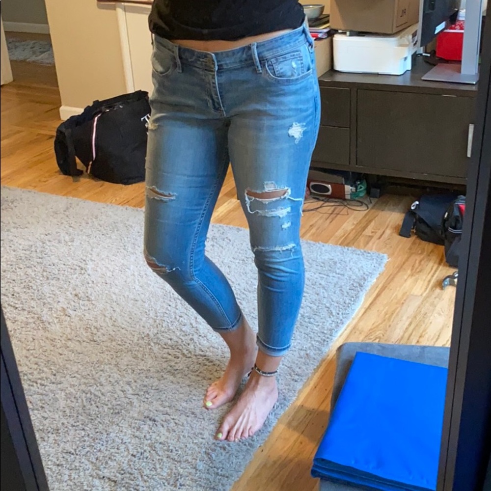 Hollister ripped jeans
